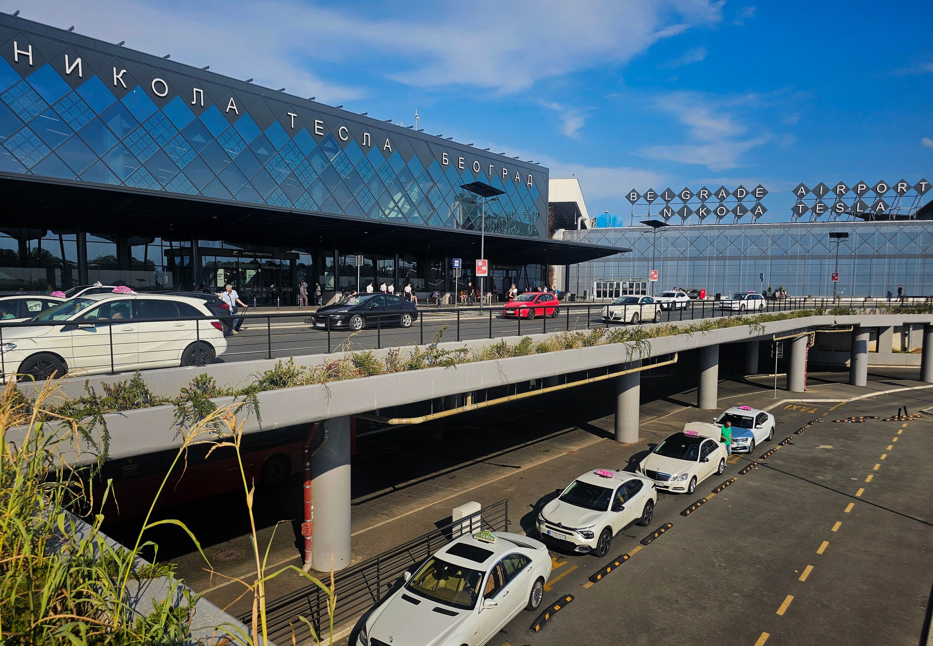 Nikola Tesla airport main terminal building