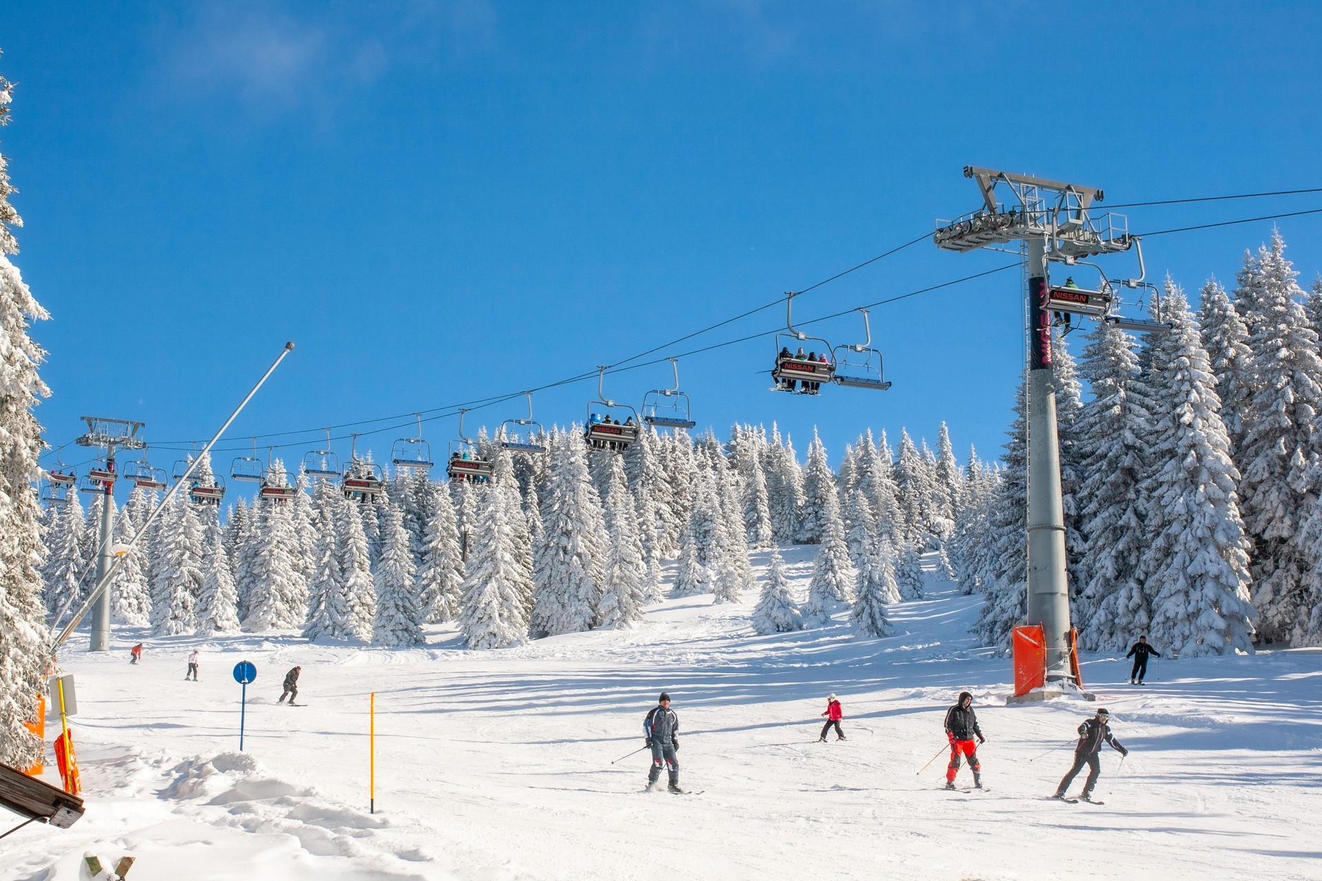 Panorama of ski resort Kopaonik, Serbia